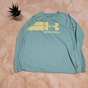Under Armour Blue Long Sleeve Athletic Tee
